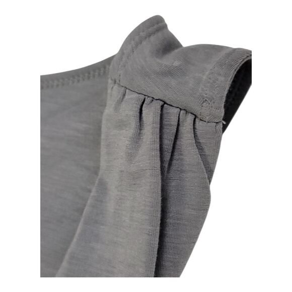 Athleta Adriana Faux Wrap Sleeveless Sccop Neck‎ Gray Dress Women's Size Medium - Picture 5 of 11